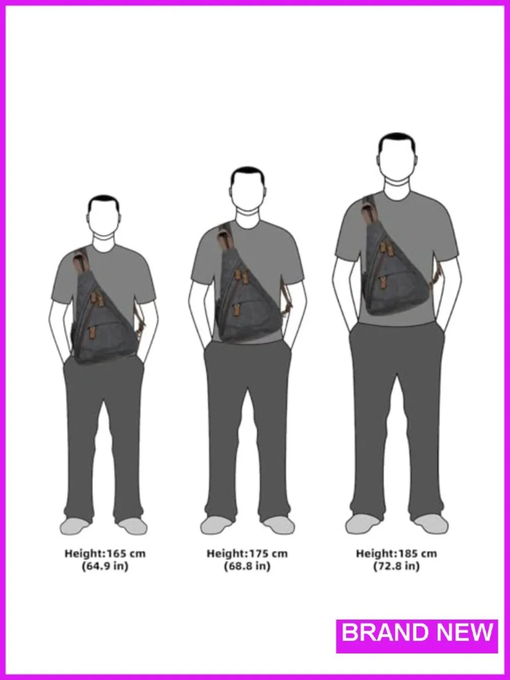 Canvas Sling Bag Crossbody Backpack Daypack for Men Women
